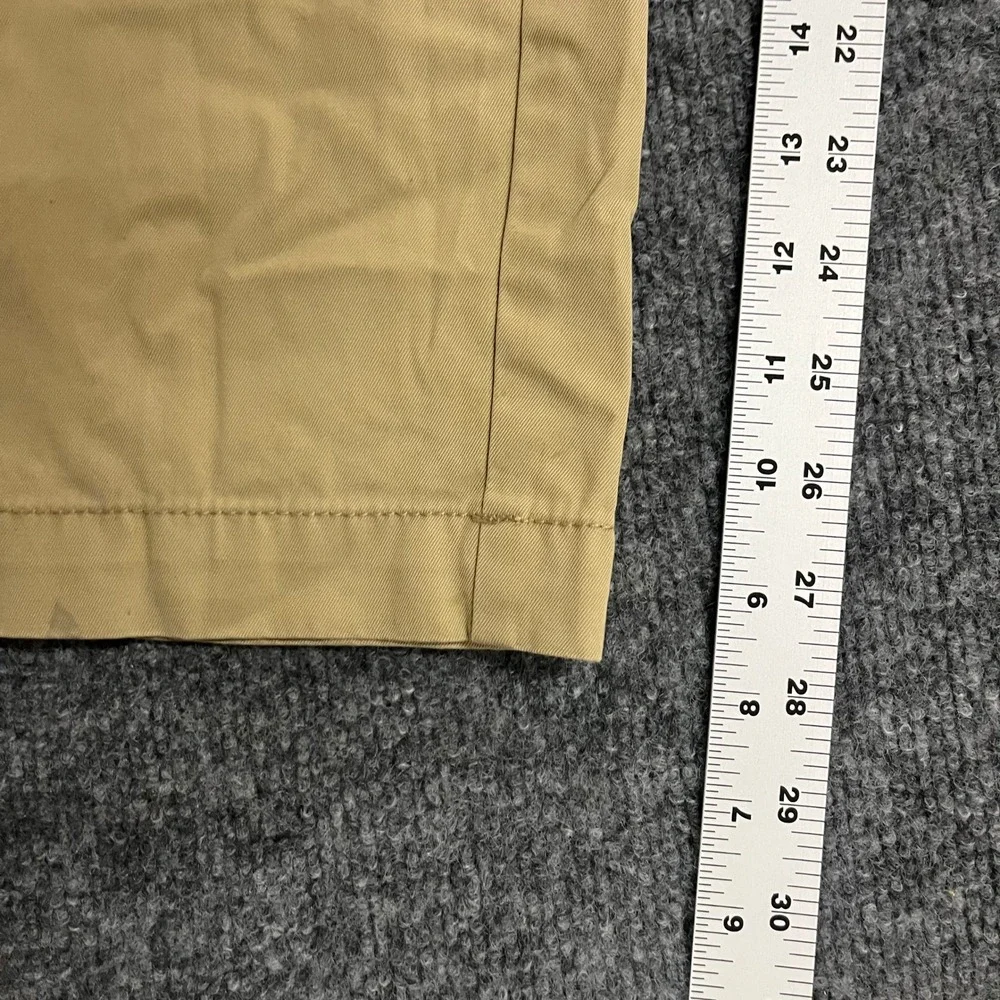 Tommy Hilfiger Chino Pants Mens Size 38x30 Beige Tailored Fit Flat Front Casual
